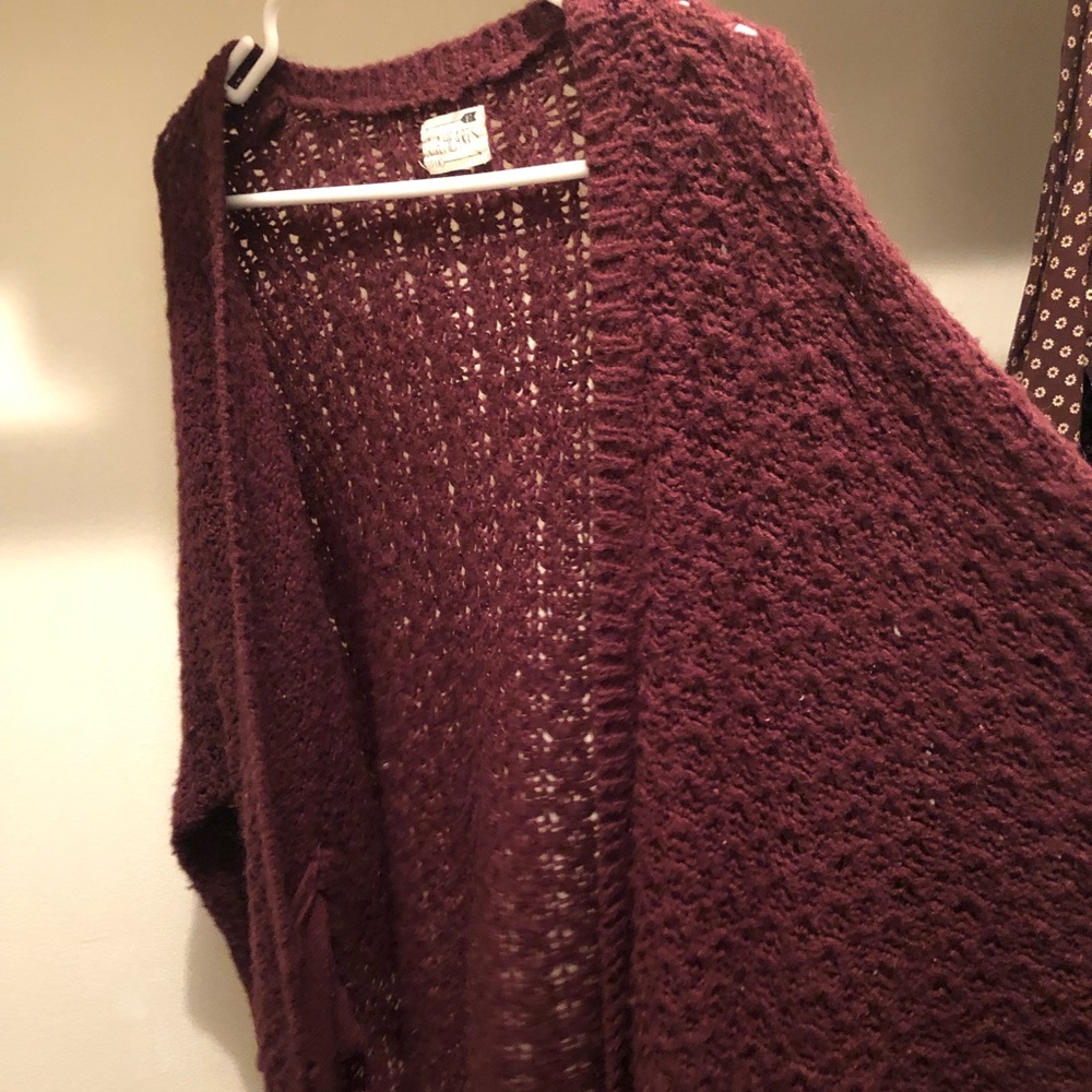 Oversize Burgundy Sweater